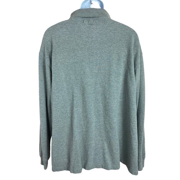 Duluth Trading Long Sleeve Polo Shirt Mens Size XL Gray 100% Cotton Collared - Picture 5 of 6